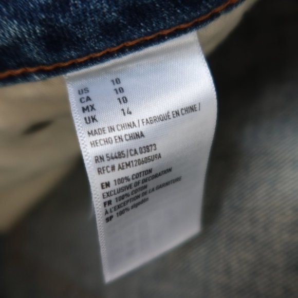 American Eagle Outfitters Blue High Rise Festival Mini Skirt Size 10 Regular NWT - Picture 6 of 13